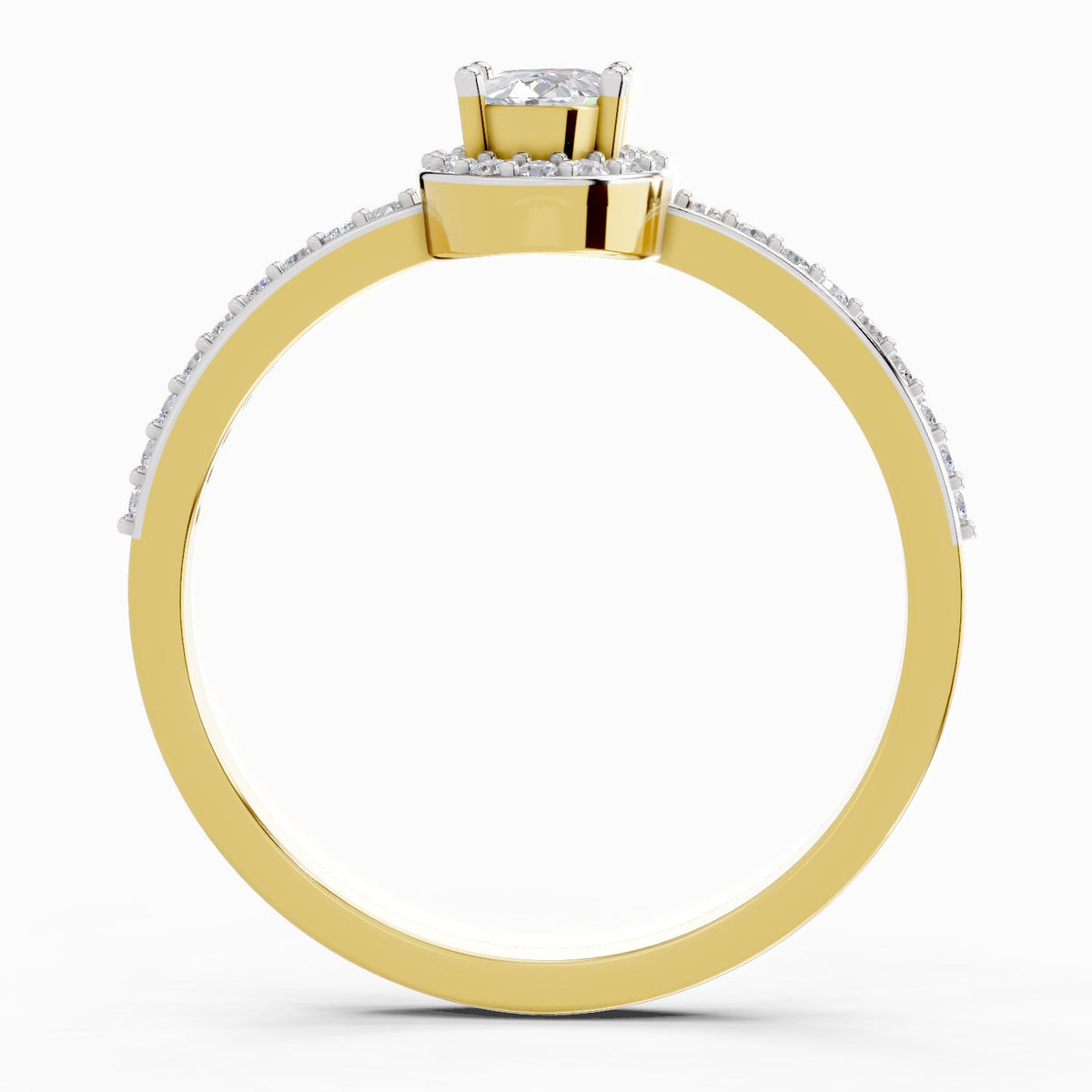 Ethereal Oval Halo Diamond Ring
