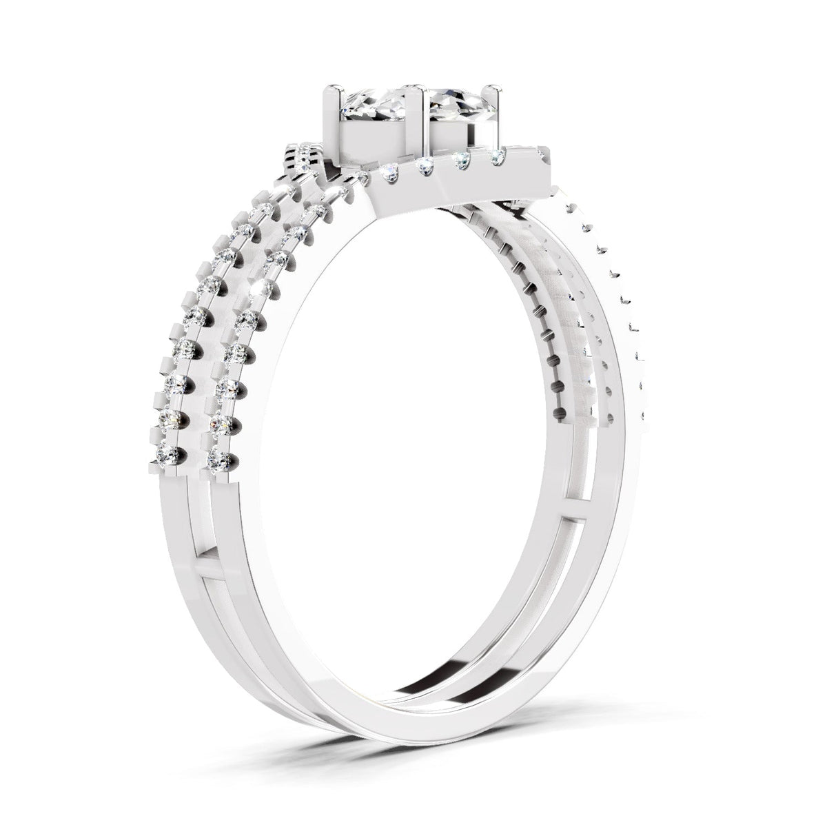 Enchanting Oval Halo Diamond Ring
