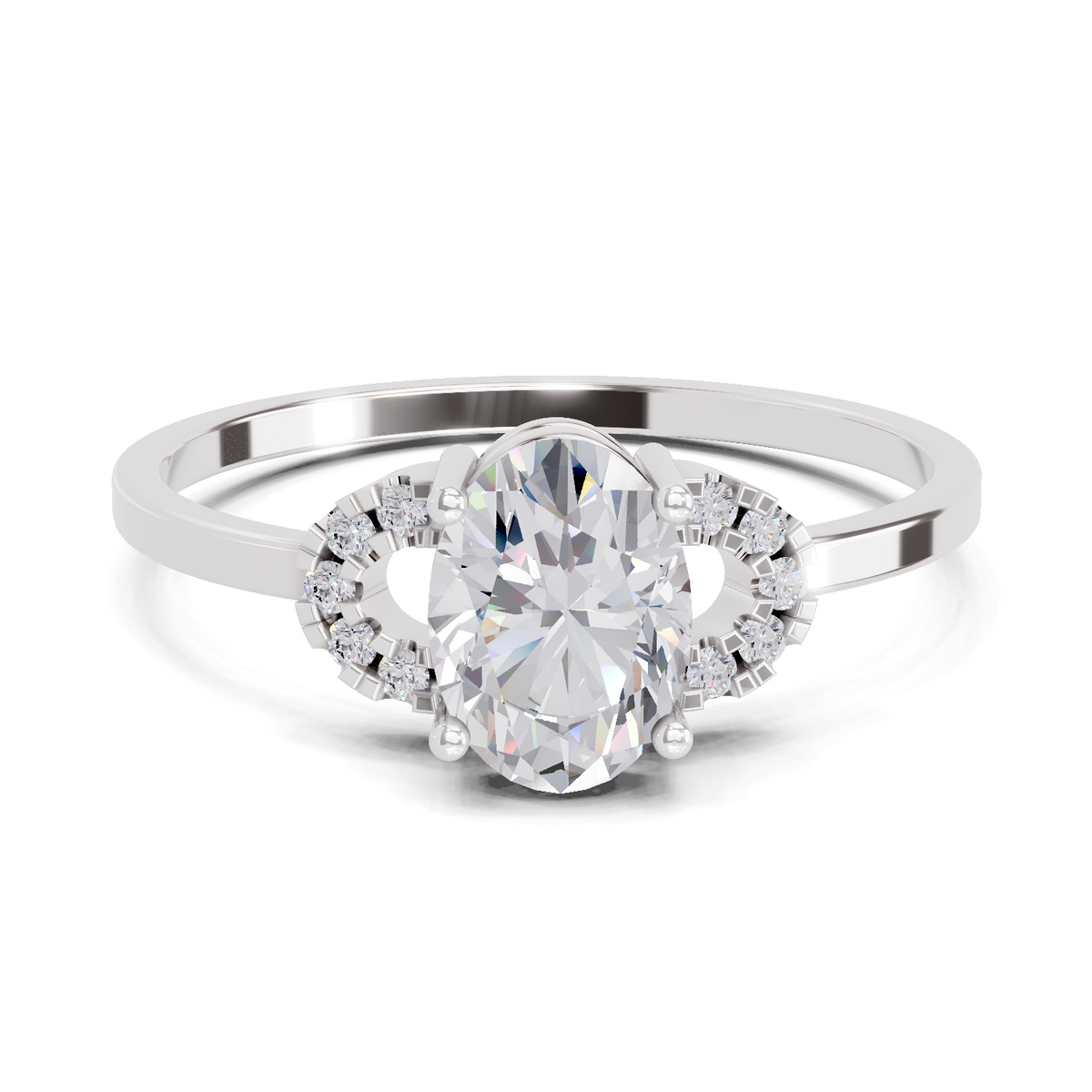 Majestic Promise Halo Diamond Engagement Ring