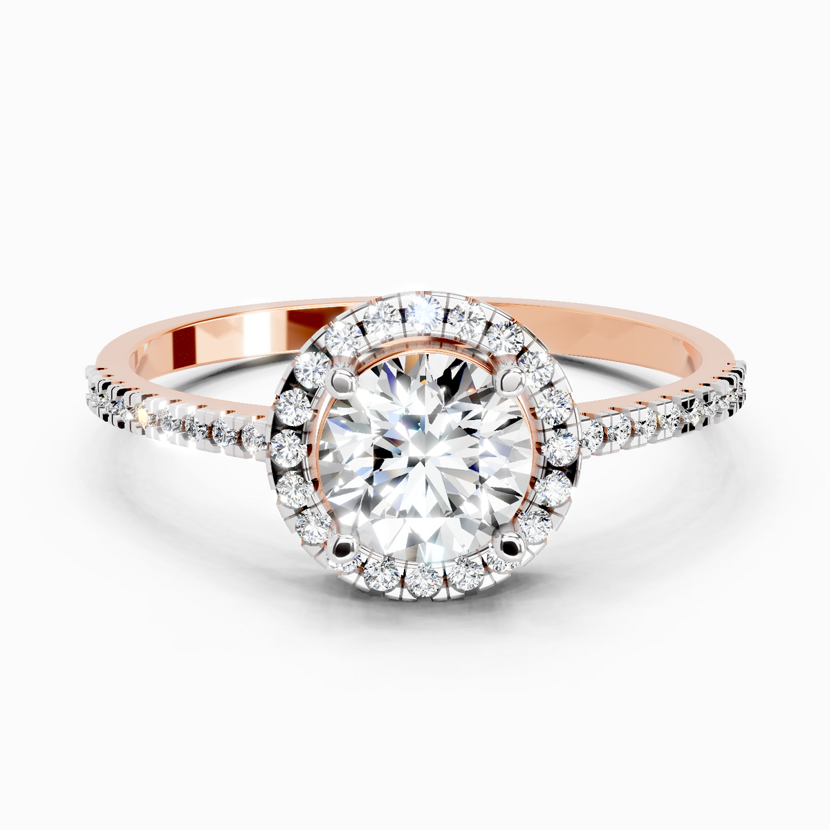 Resplendent Halo Diamond Ring