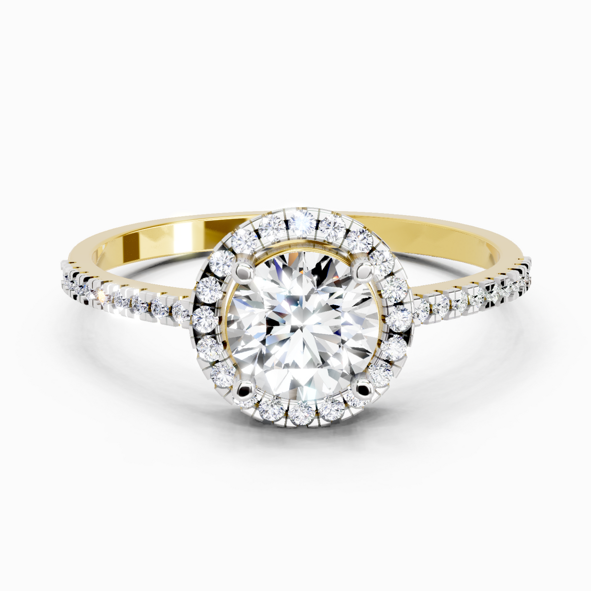 Resplendent Halo Diamond Ring