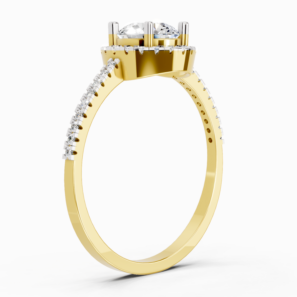 Resplendent Halo Diamond Ring