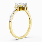 Resplendent Halo Diamond Ring