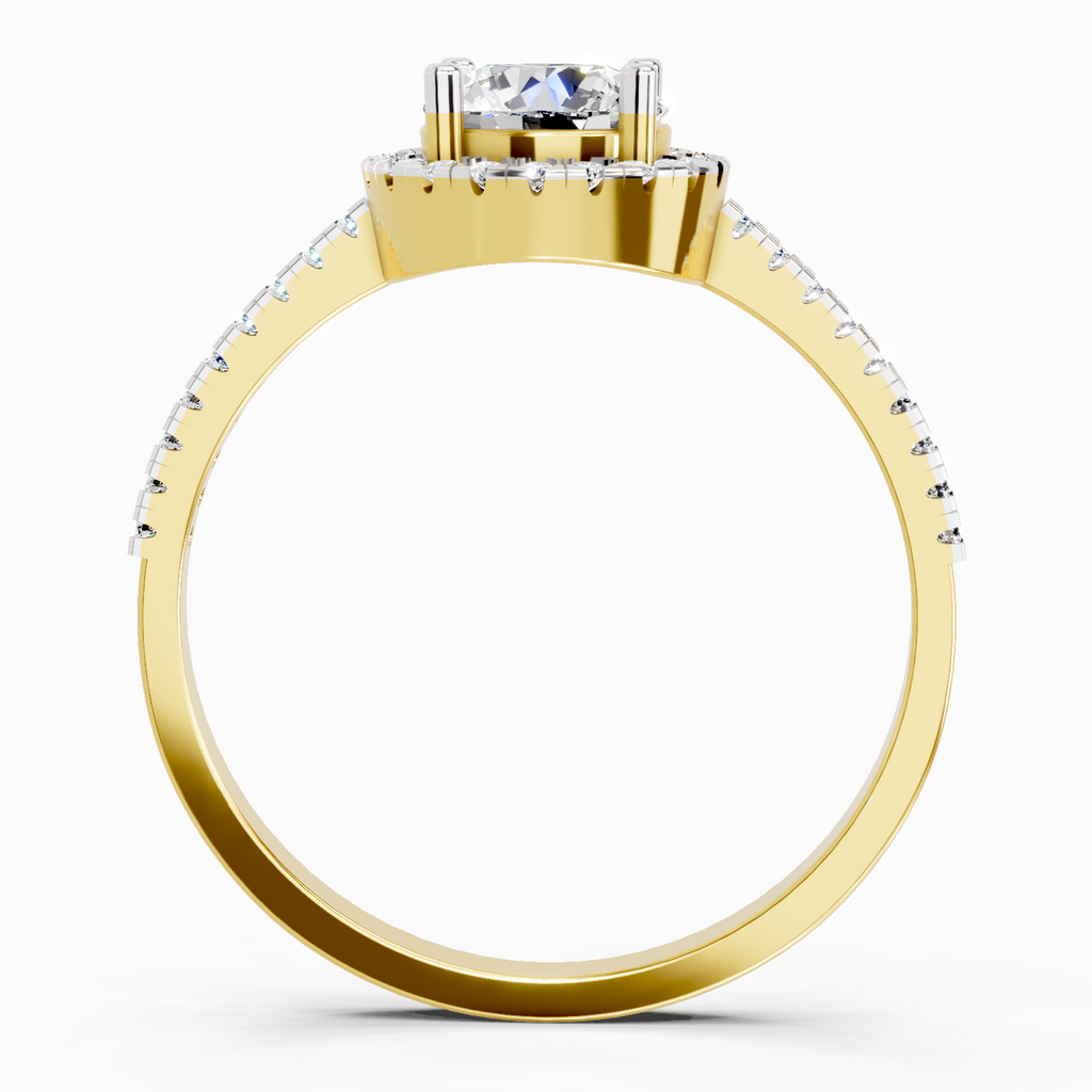 Resplendent Halo Diamond Ring