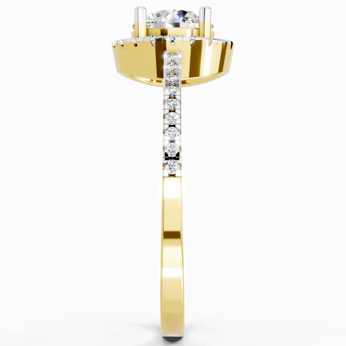 Resplendent Halo Diamond Ring