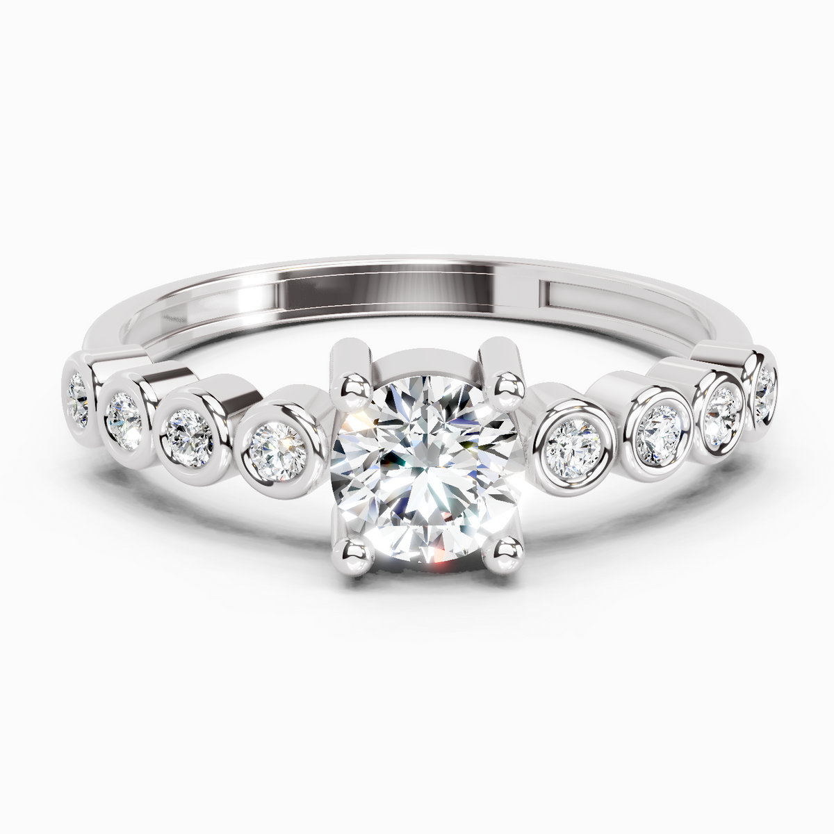 Celestial Diamond Engagement Ring
