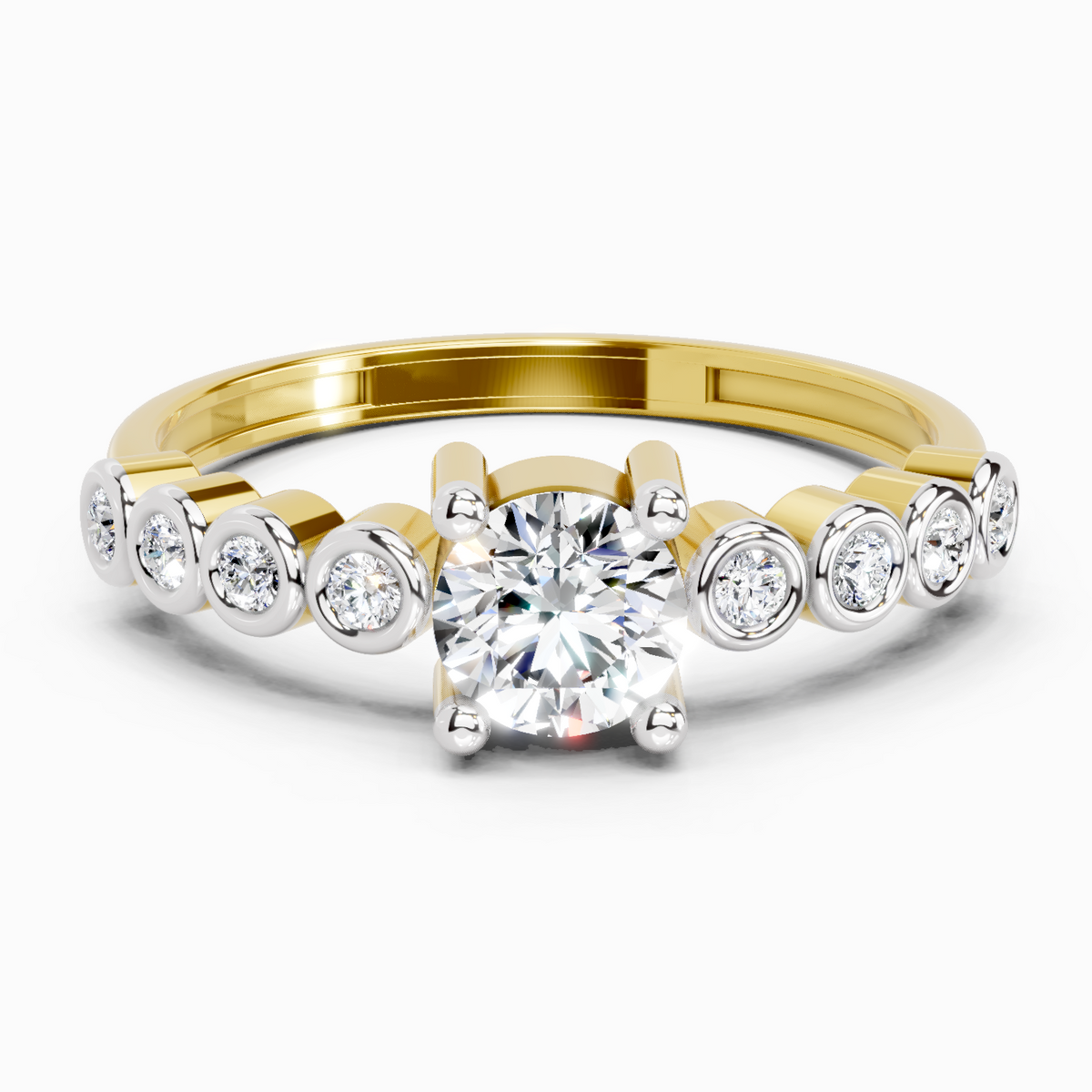 Celestial Diamond Engagement Ring