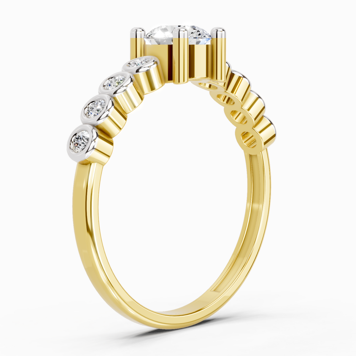 Celestial Diamond Engagement Ring