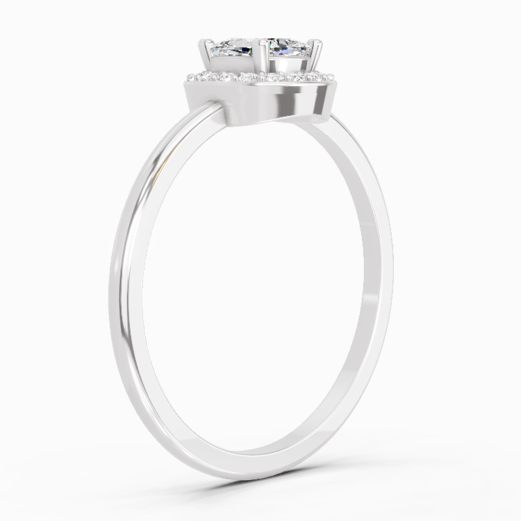 Timeless Cushion Halo Diamond Engagement Ring