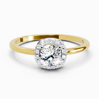 Timeless Cushion Halo Diamond Engagement Ring