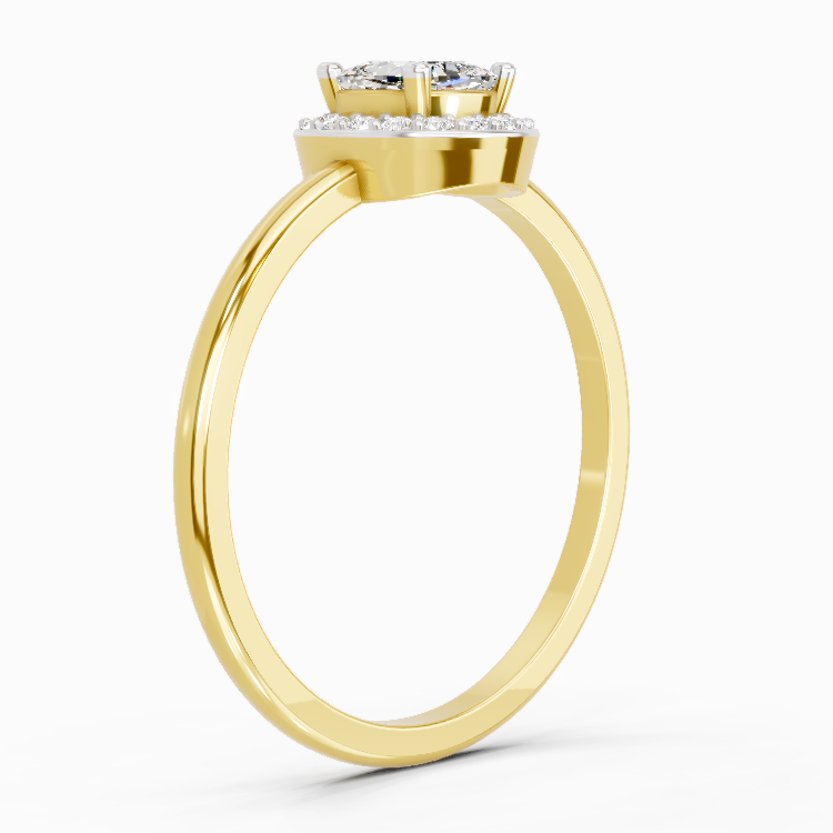 Timeless Cushion Halo Diamond Engagement Ring