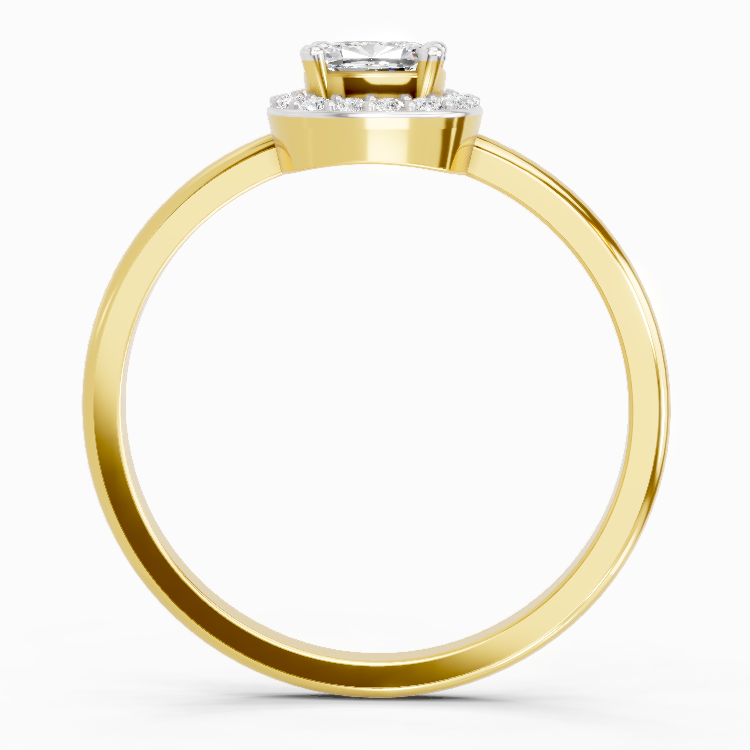 Timeless Cushion Halo Diamond Engagement Ring