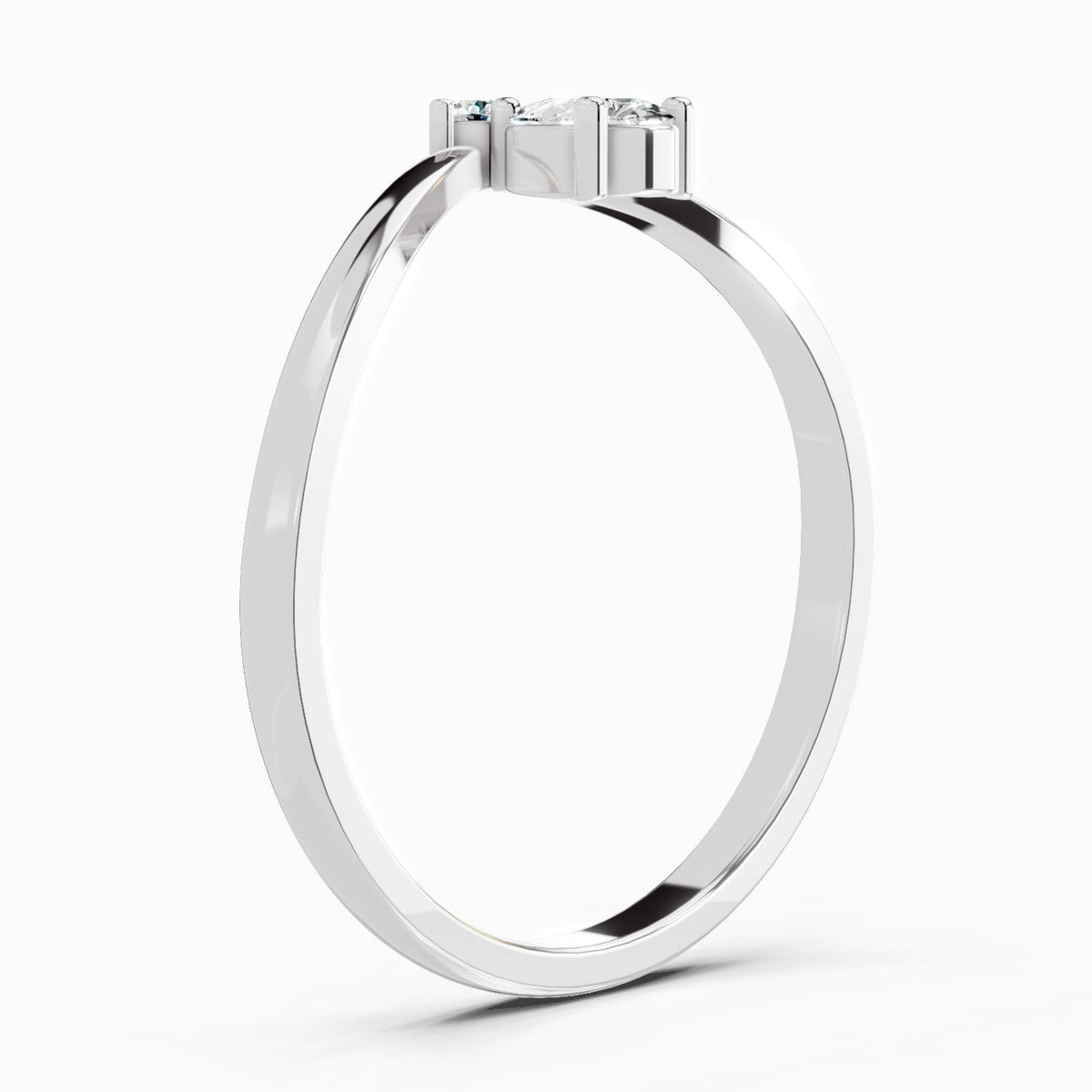 Glistening Pear Diamond Ring