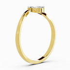 Glistening Pear Diamond Ring