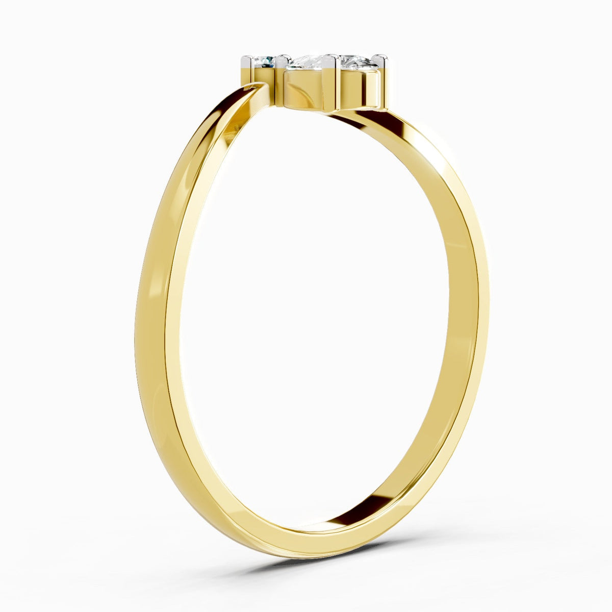 Glistening Pear Diamond Ring