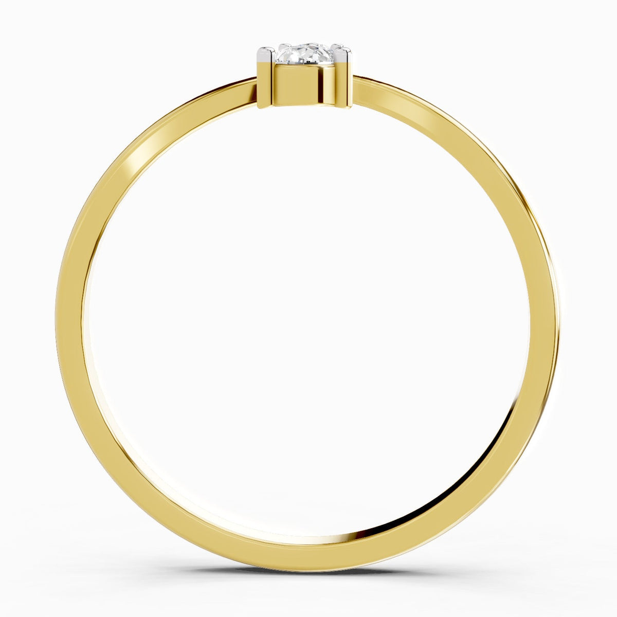 Glistening Pear Diamond Ring