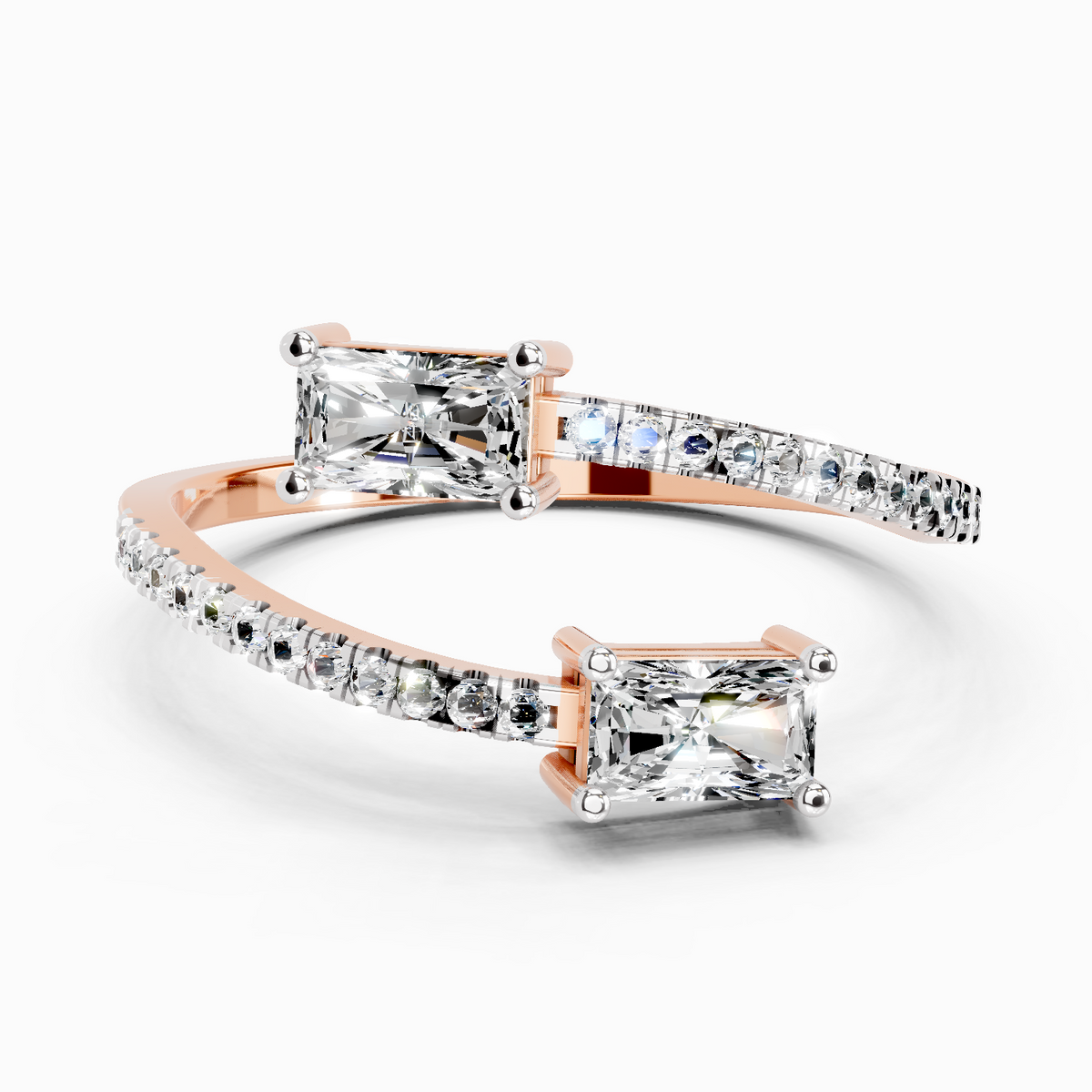 Radiant Emerald-Cut Diamond Ring