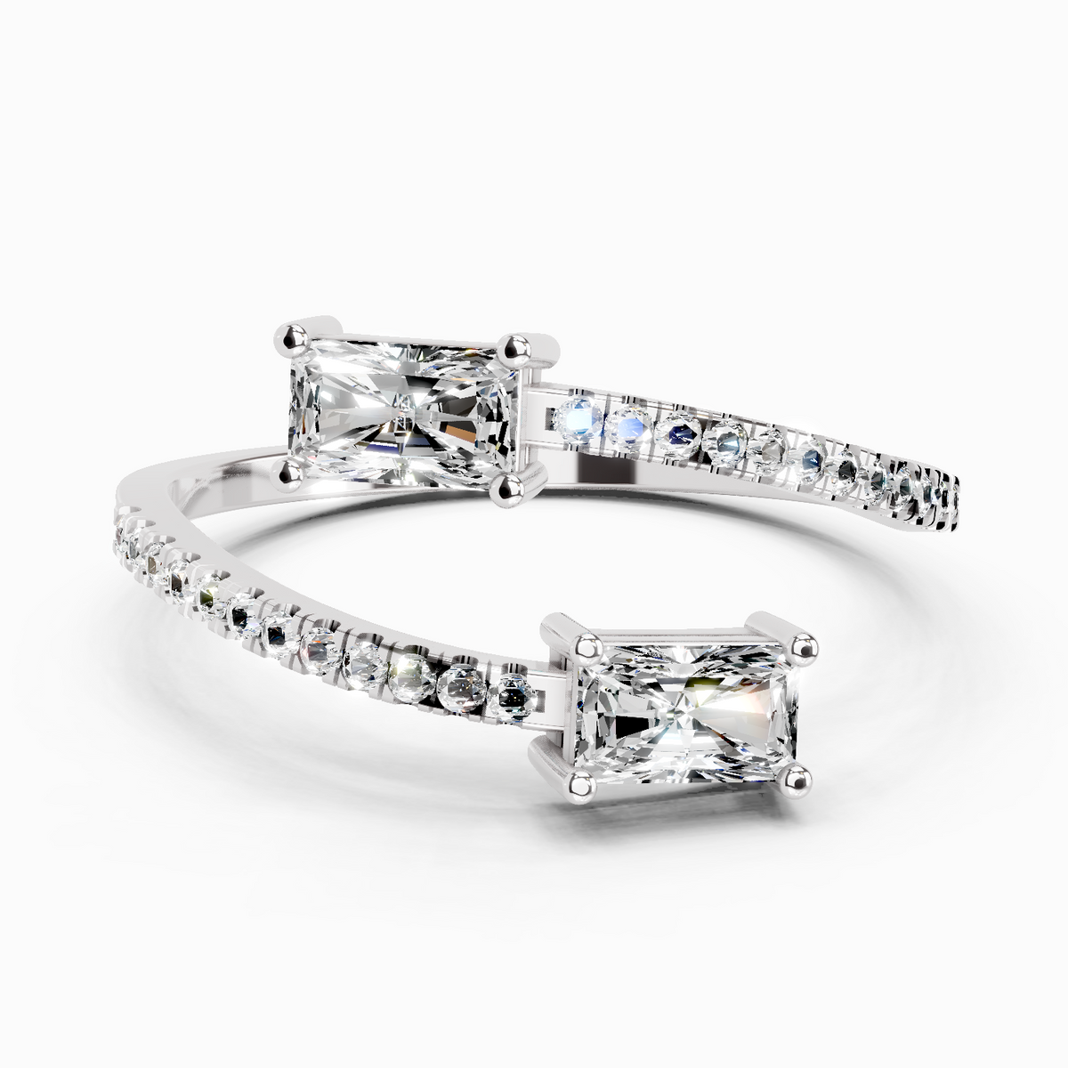 Radiant Emerald-Cut Diamond Ring