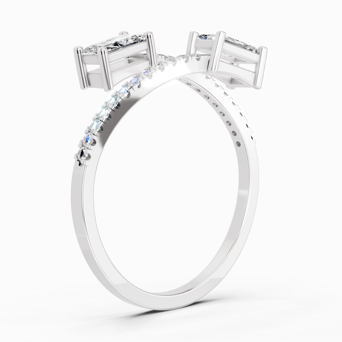 Radiant Emerald-Cut Diamond Ring