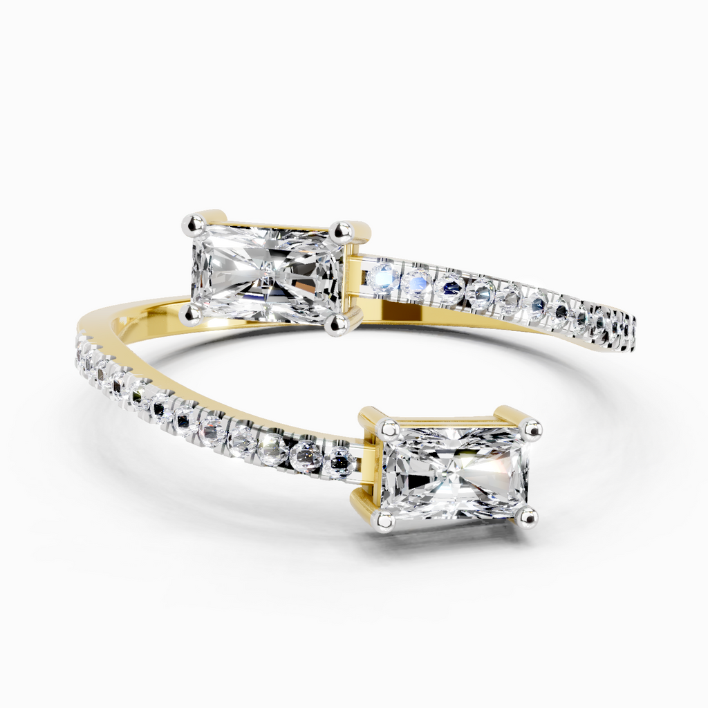 Radiant Emerald-Cut Diamond Ring