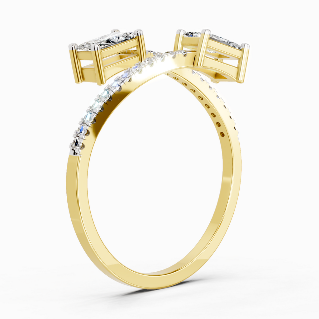 Radiant Emerald-Cut Diamond Ring