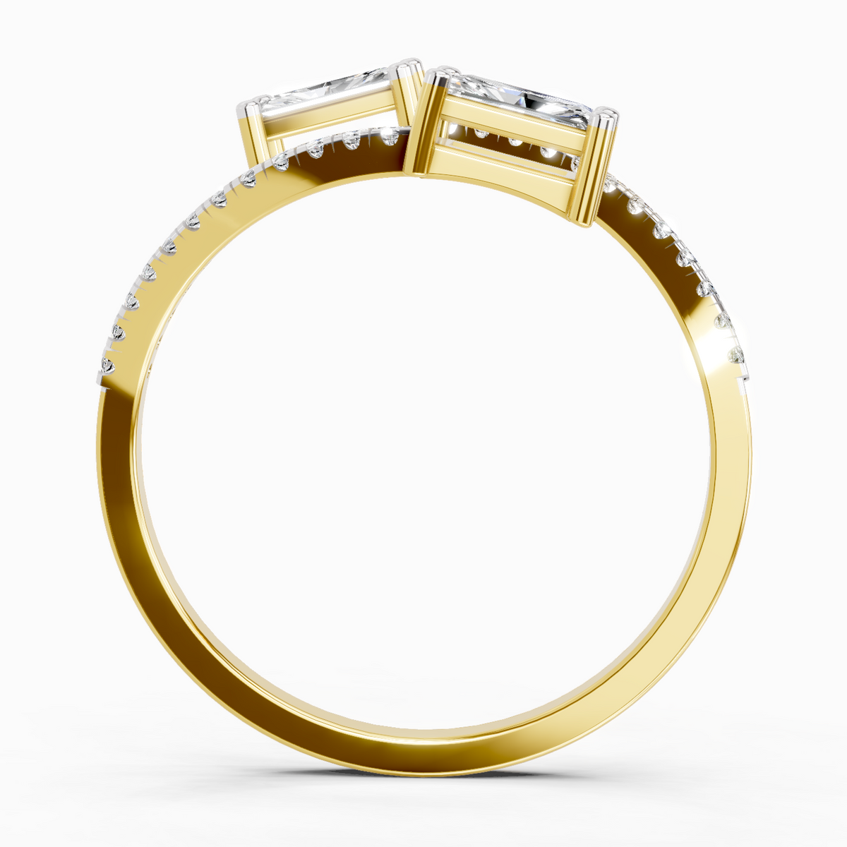 Radiant Emerald-Cut Diamond Ring
