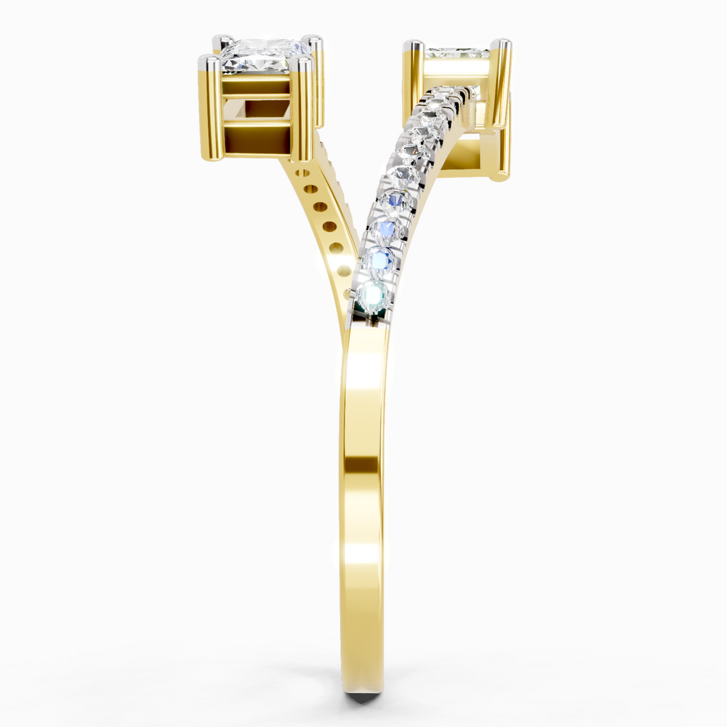 Radiant Emerald-Cut Diamond Ring
