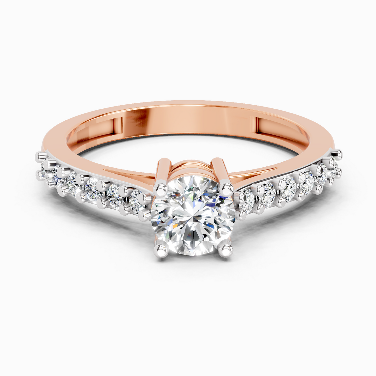 Graceful Solitaire Diamond Ring