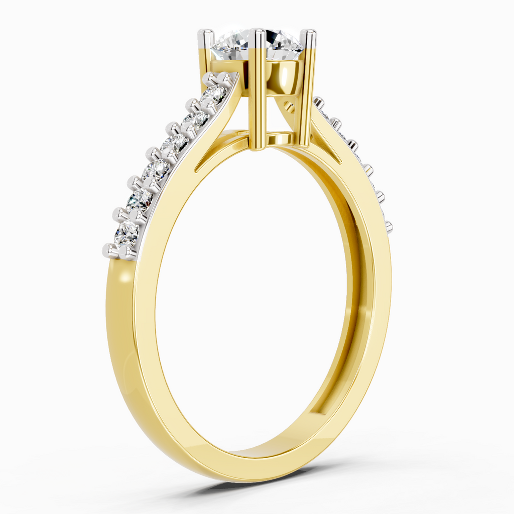 Graceful Solitaire Diamond Ring