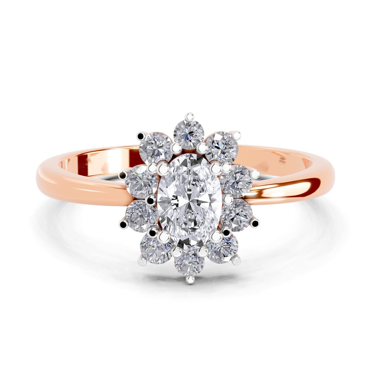 Classic Oval Diamond Engagement Ring