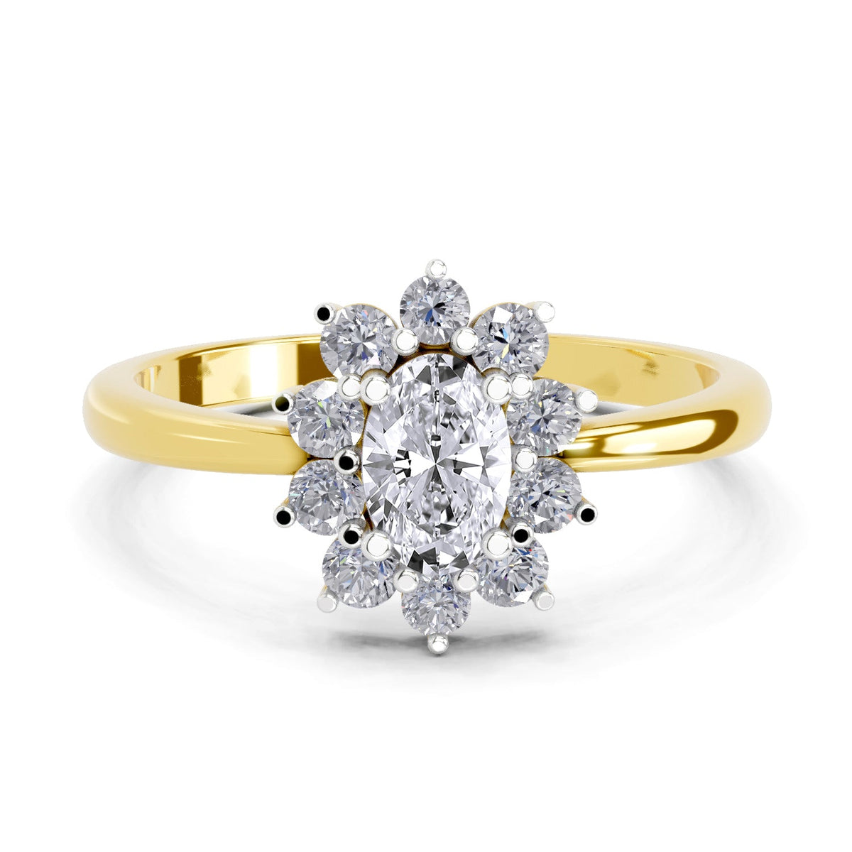Classic Oval Diamond Engagement Ring