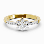 Opulent Floral Diamond Ring