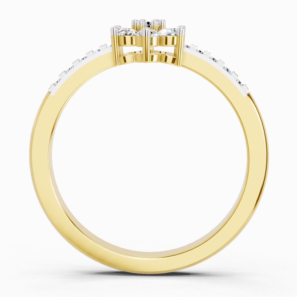 Opulent Floral Diamond Ring