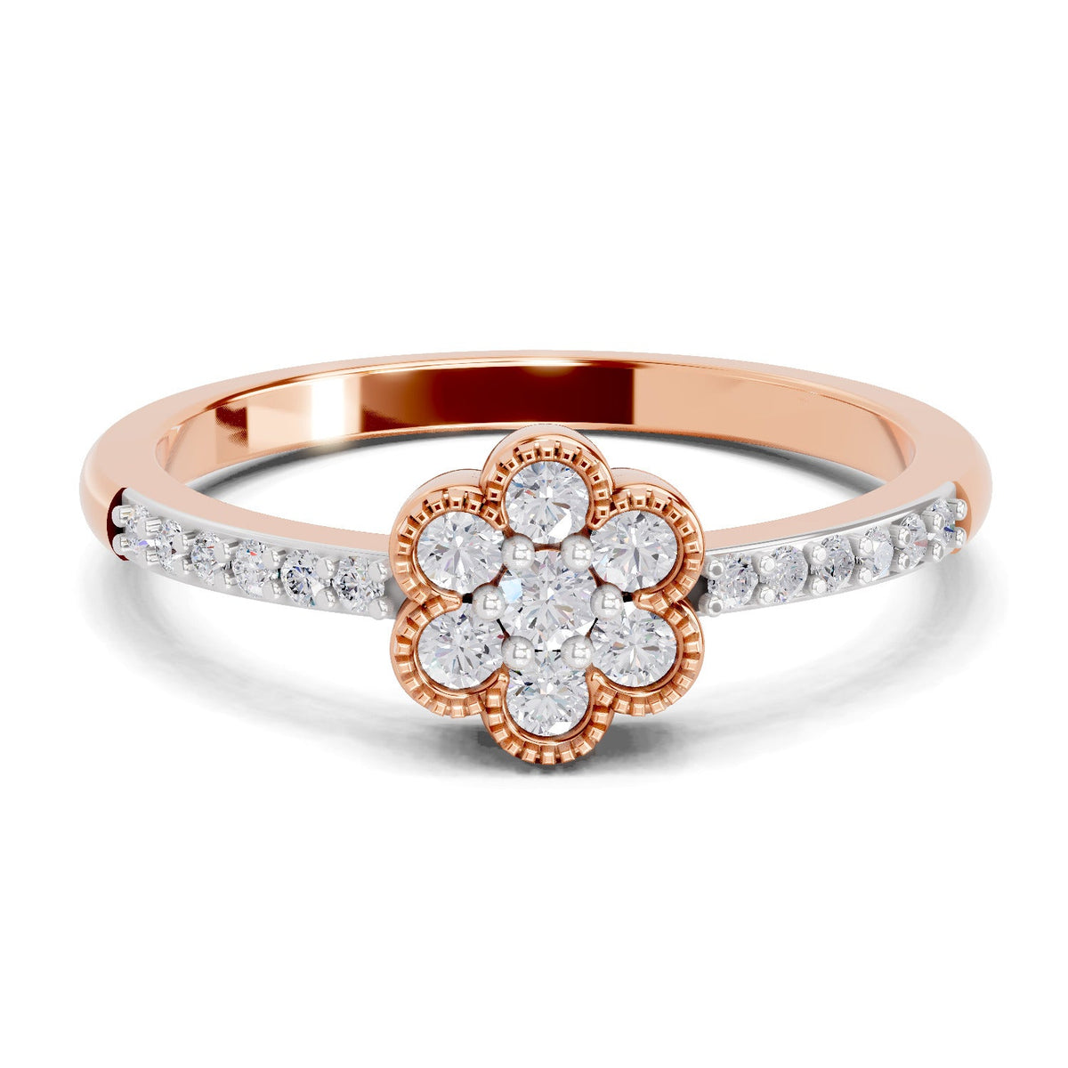 Ethereal Floral Diamond Engagement Ring