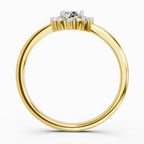 Pristine Oval Halo Diamond Engagement Ring