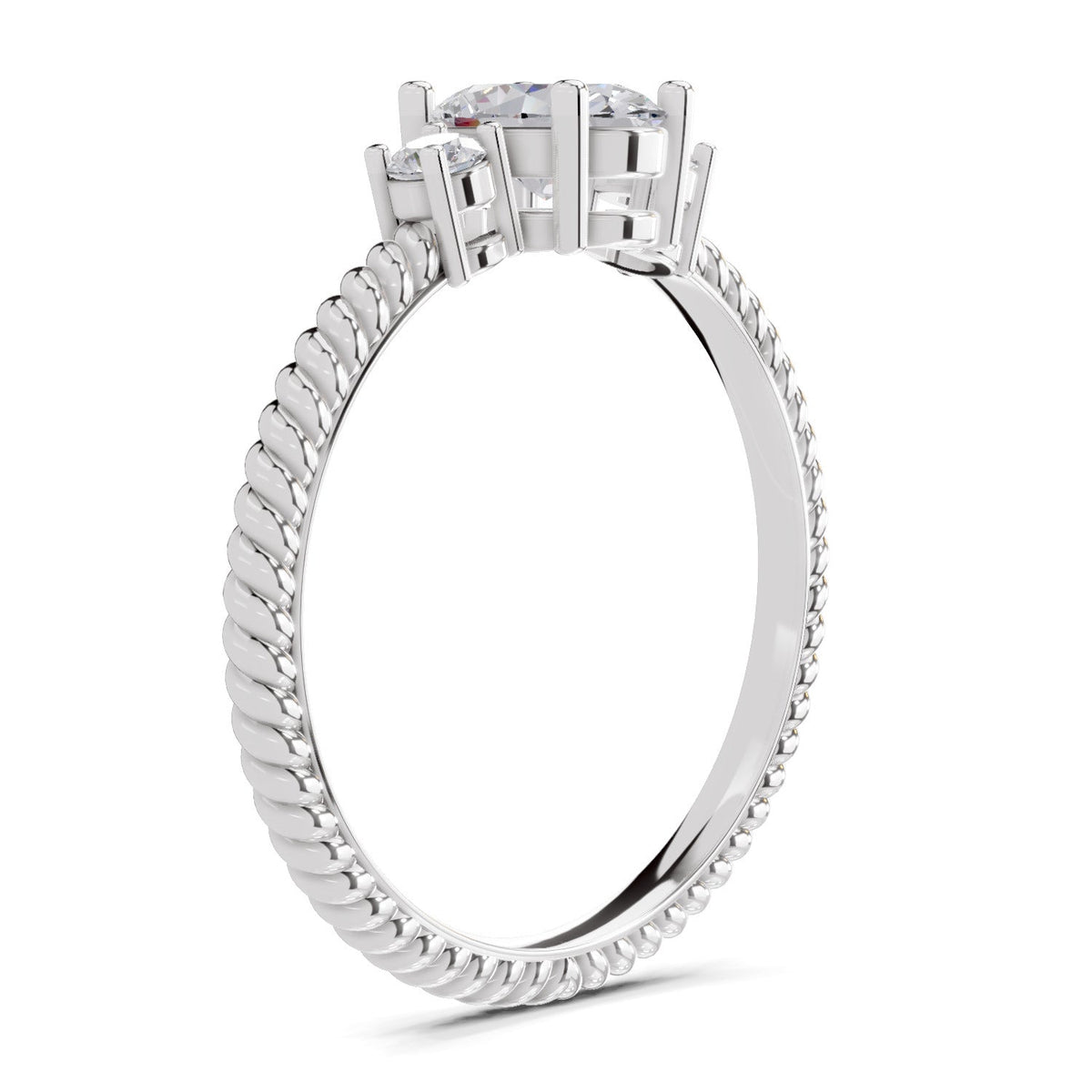Radiant Oval Diamond Engagement Ring