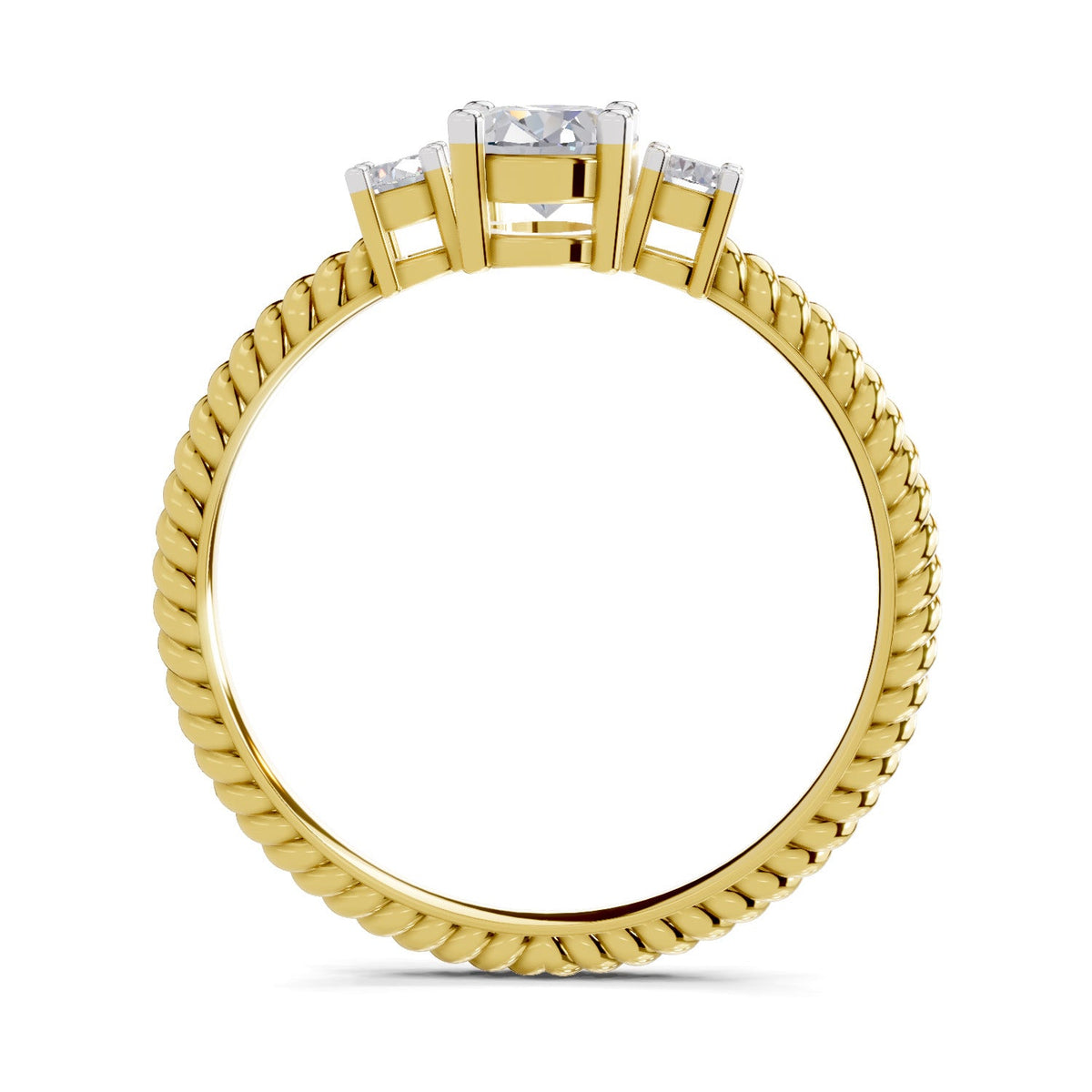 Radiant Oval Diamond Engagement Ring