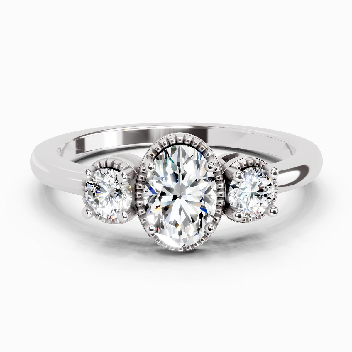 Majestic Promise Trinity Diamond Engagement Ring