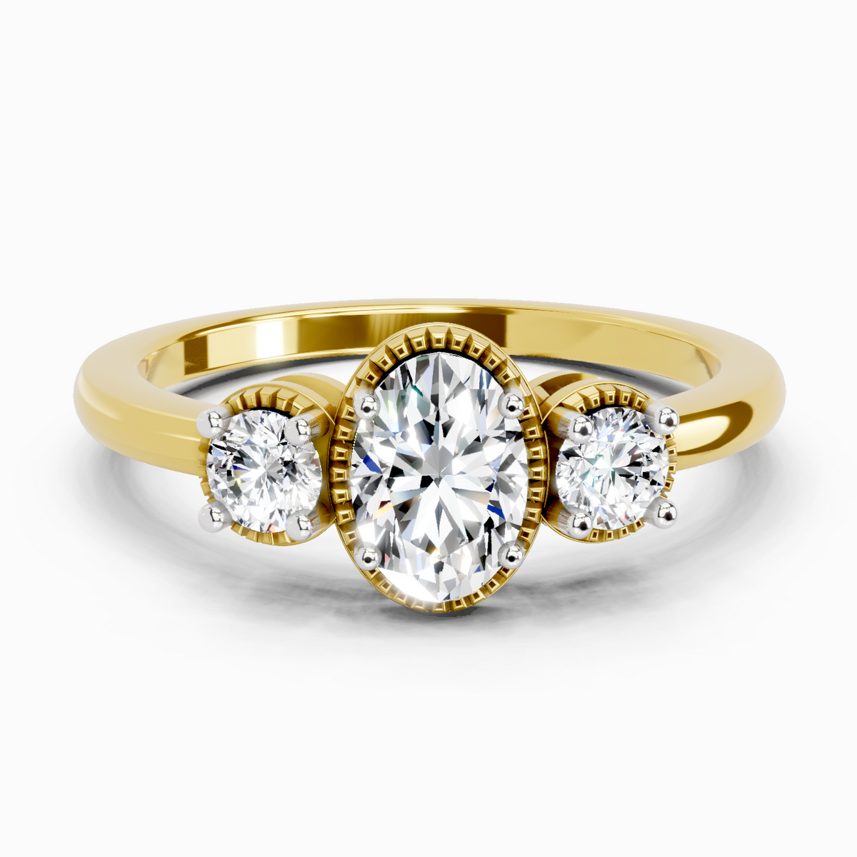 Majestic Promise Trinity Diamond Engagement Ring