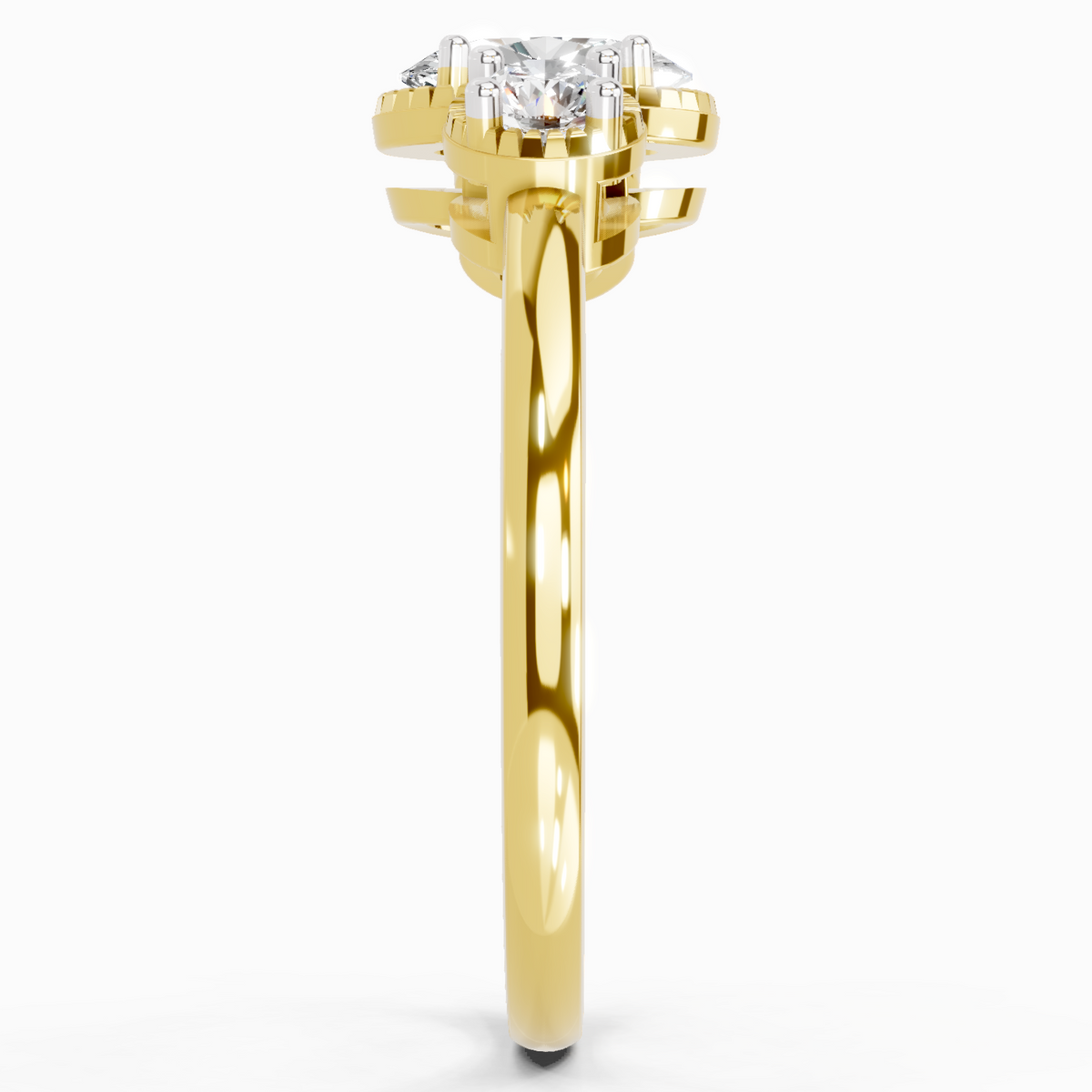 Majestic Promise Trinity Diamond Engagement Ring
