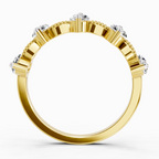 Regal Oval Diamond Band Ring