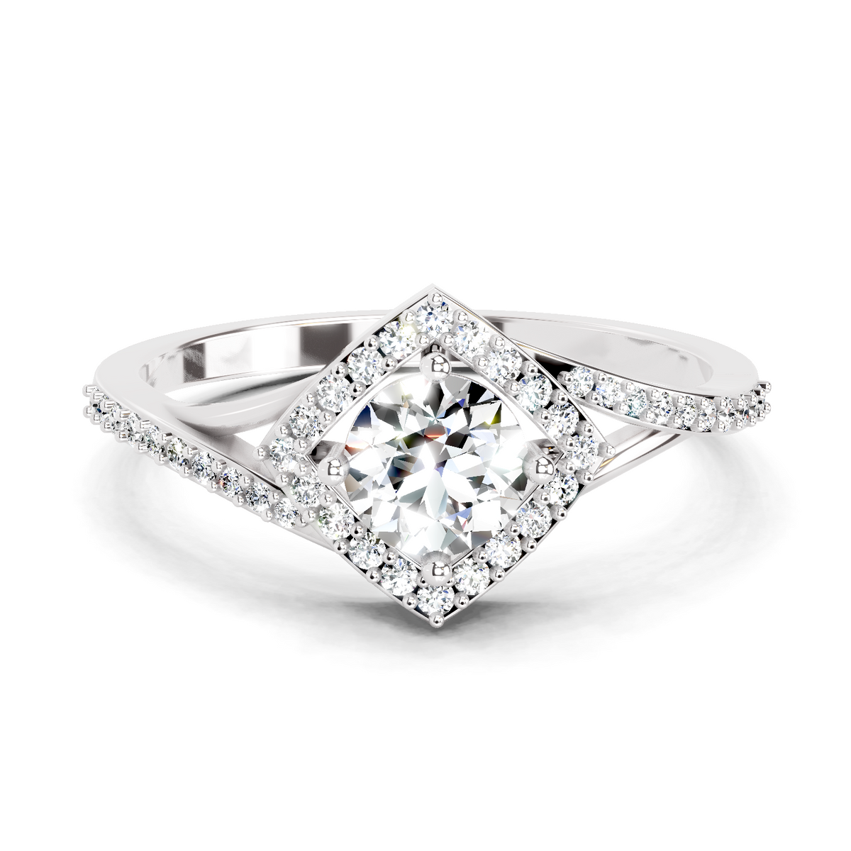 Captivating Halo Diamond Engagement Ring