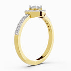 Lustrous Halo Diamond Engagement Ring