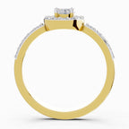 Lustrous Halo Diamond Engagement Ring