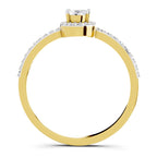 Gleaming Oval Halo Diamond Engagement Ring