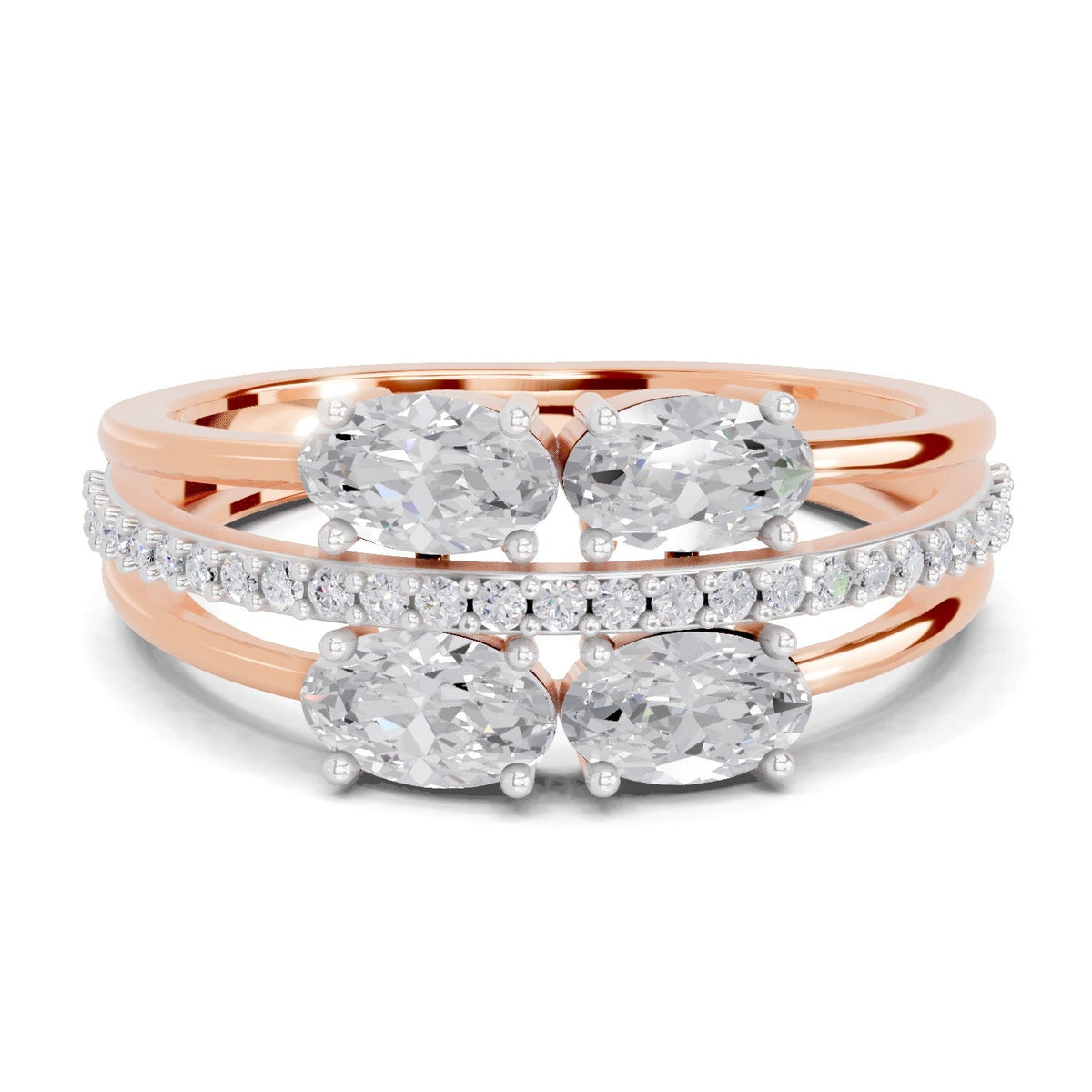Luminous Oval Diamond Engagement Ring