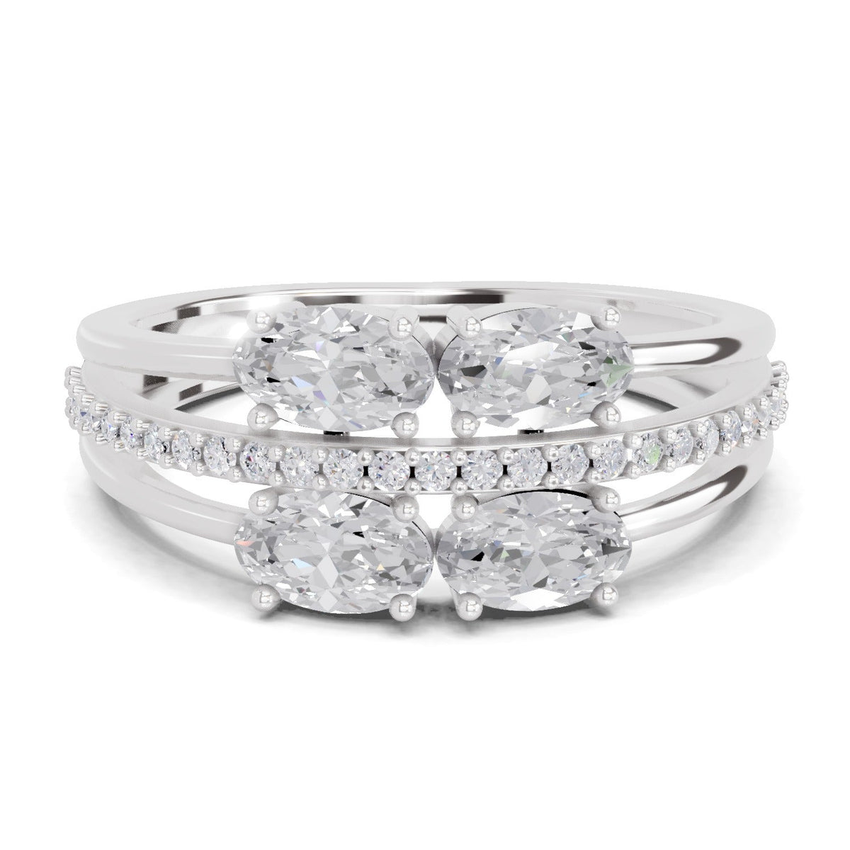 Luminous Oval Diamond Engagement Ring
