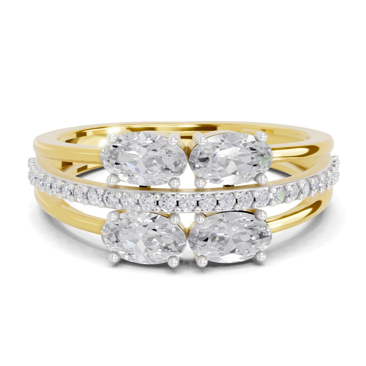 Luminous Oval Diamond Engagement Ring