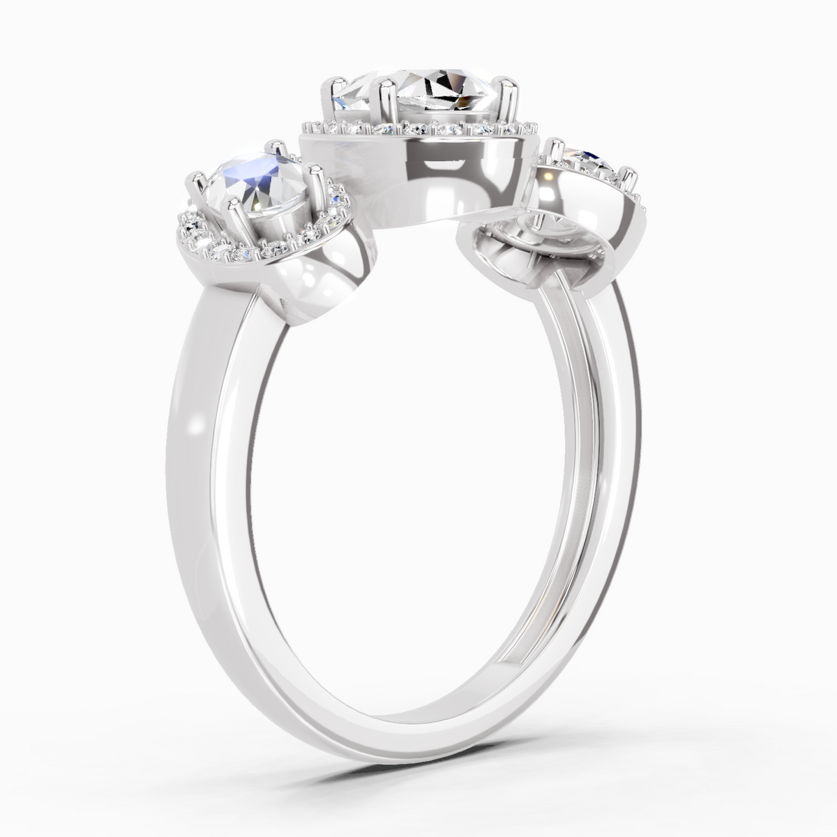 Iconic Oval Halo Diamond Ring