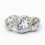 Iconic Oval Halo Diamond Ring